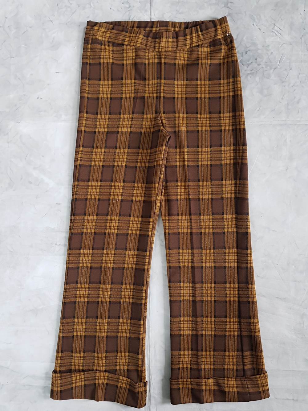 Vintage 1970's PARIANI Plaid Pull-On Pants UNISEX